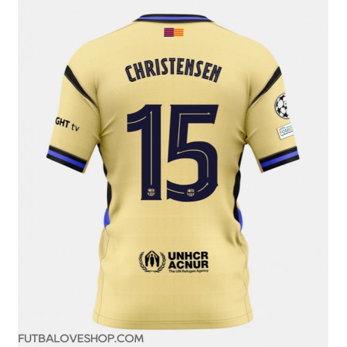 Dres Barcelona Andreas Christensen #15 Preč 2025-26 Krátky Rukáv